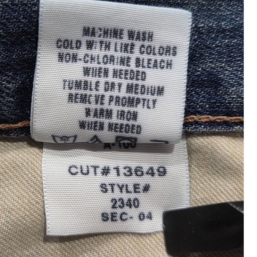 American Eagle Jeans Mens 38x32 Blue‎ Denim Bootcut Medium Wash Vintage Y2K - Picture 7 of 8